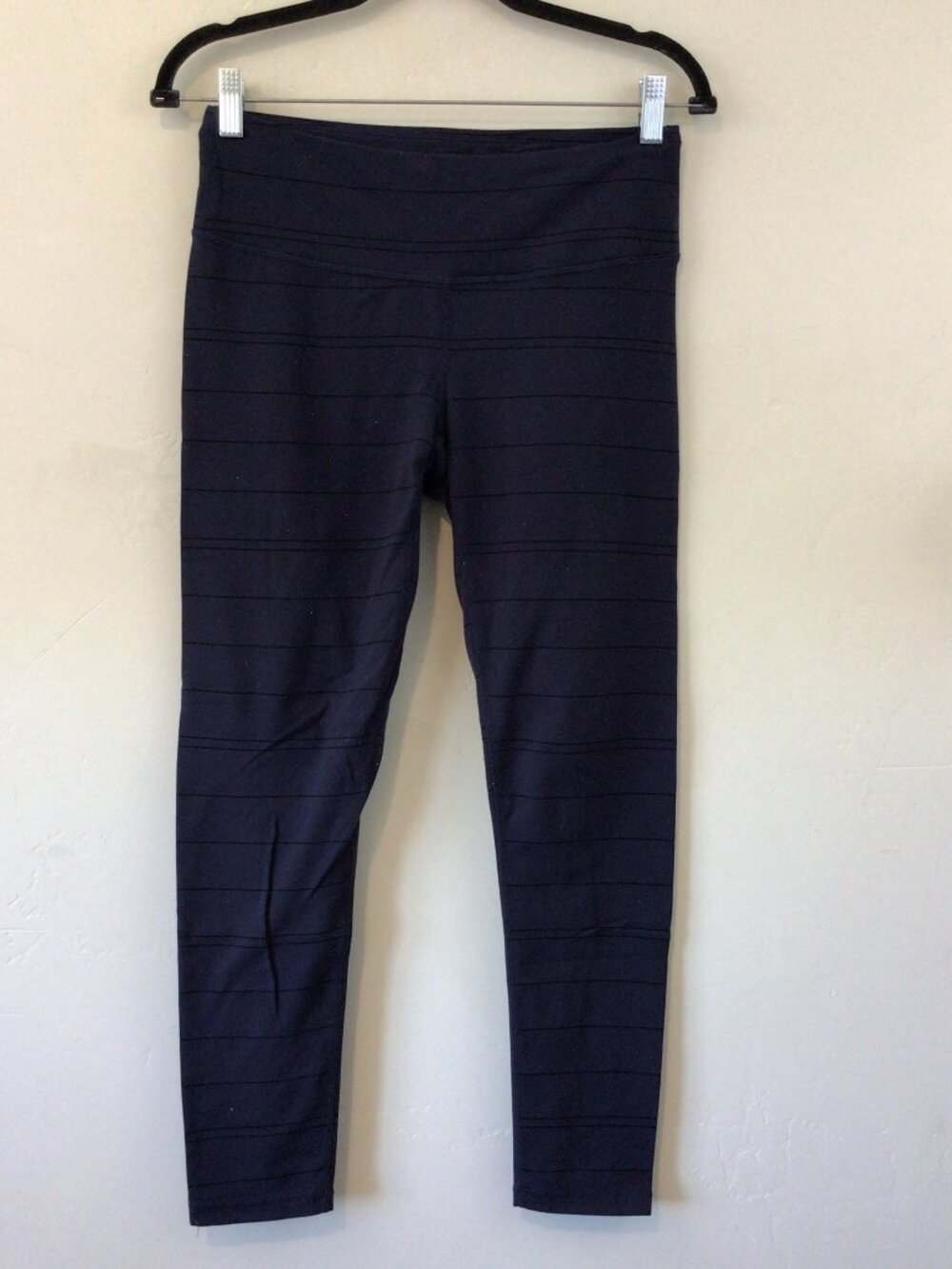 Prana Blue Black Striped Yoga Athletic Pants